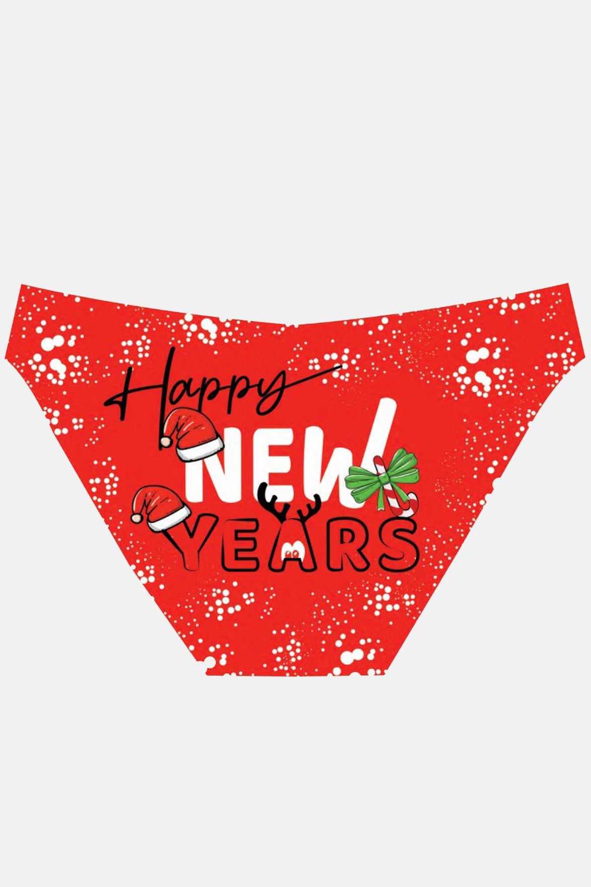 Papatya Dr Bungy Kadın Bikini Külot Yılbaşı Baskılı