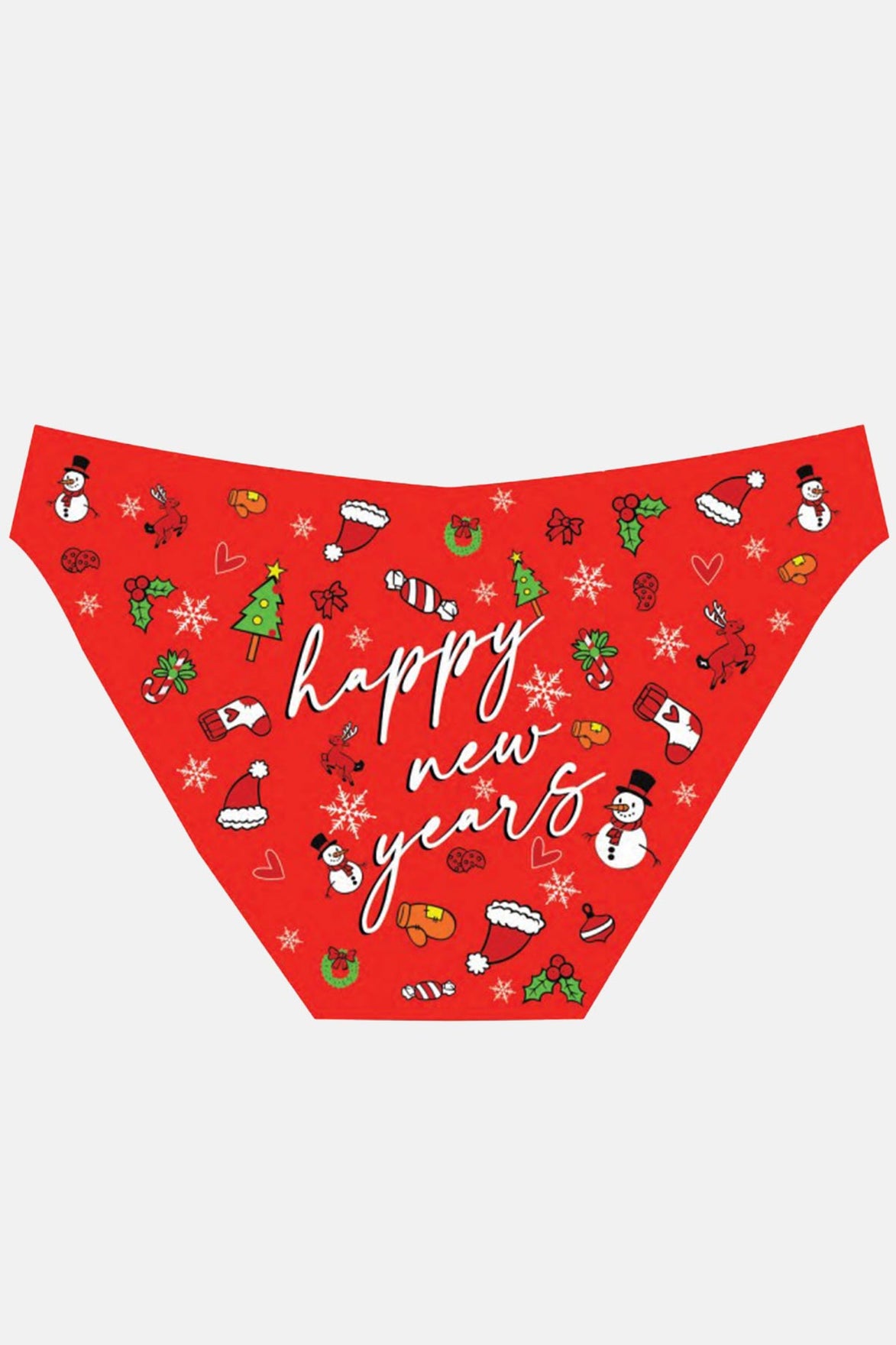 Papatya Dr Bungy Kadın Bikini Külot Yılbaşı Baskılı