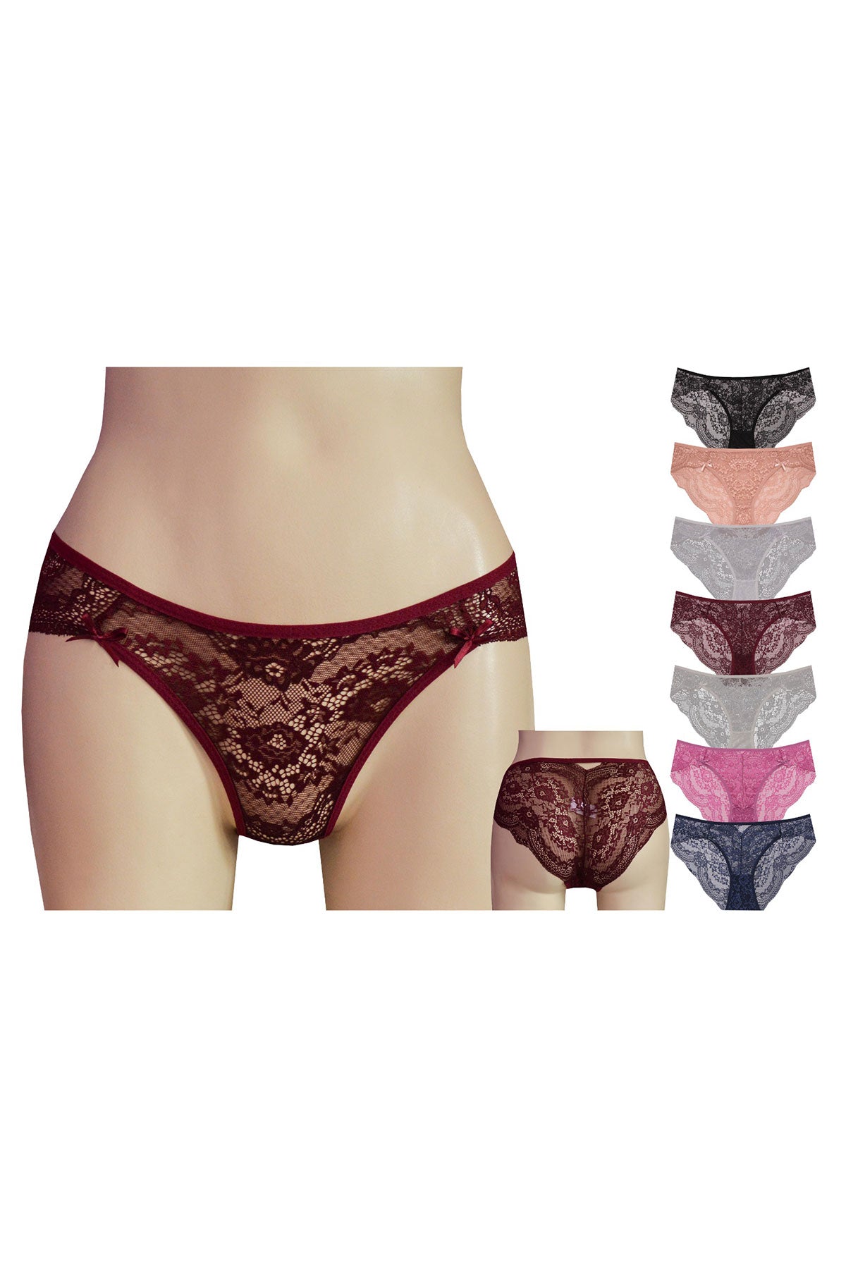 Papatya Helena Paris Kadın Bikini Külot Komple Dantel