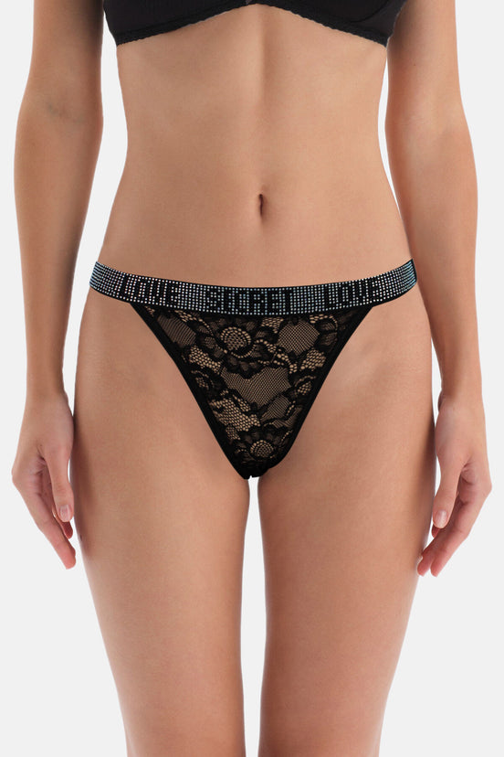 Papatya Kadın Bikini Külot Komple Lez Bel Taşlı
