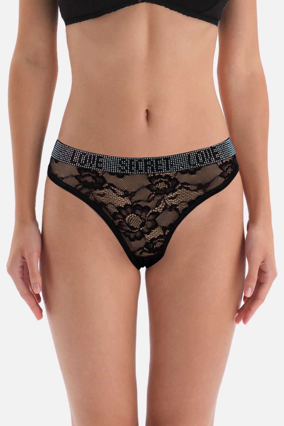 Papatya Kadın Bikini Külot Komple Lez Bel Taşlı
