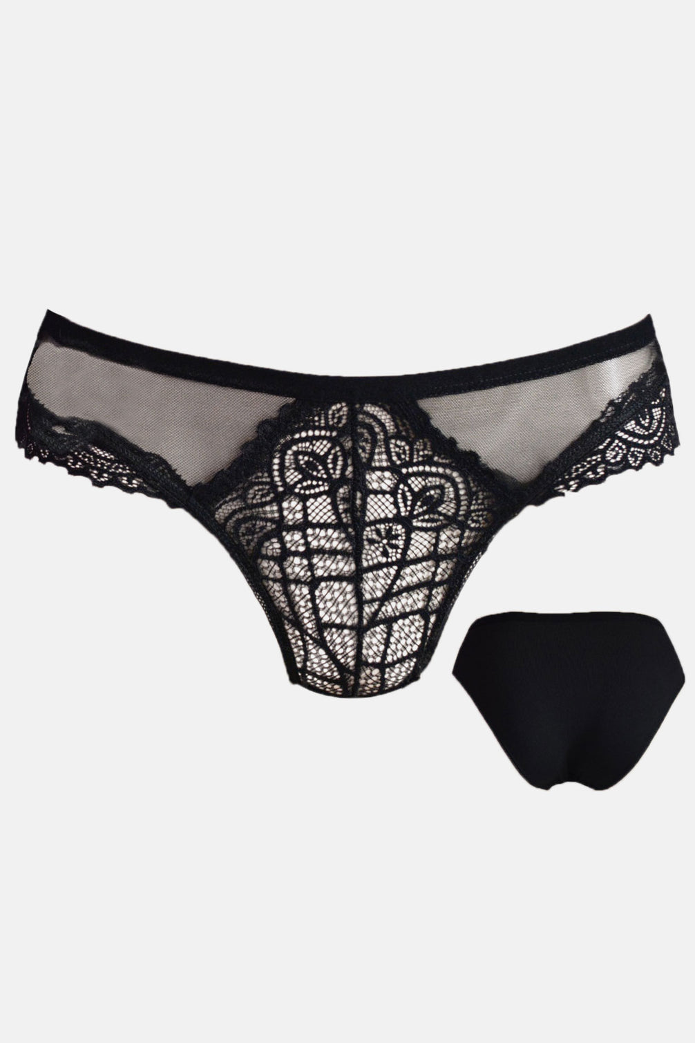 Papatya Kadın Bikini Külot Ön Orta Ve Yan Bant Arka Pamuk