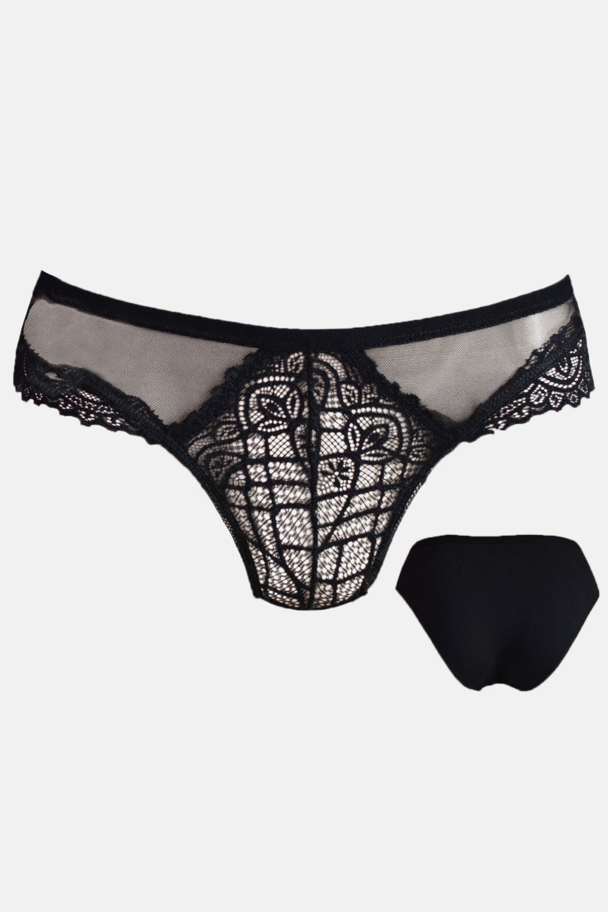 Papatya Kadın Bikini Külot Ön Orta Ve Yan Bant Arka Pamuk
