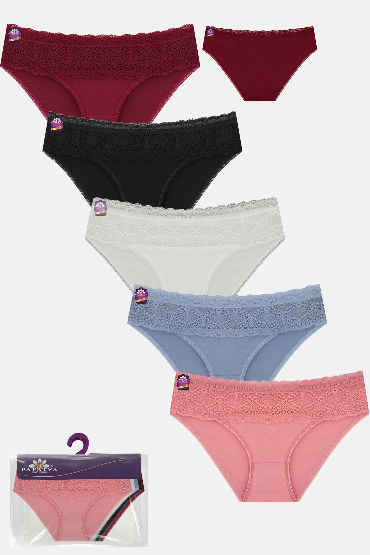 Papatya Kadın Bikini Külot Üst Bant Alt Arka Bambu