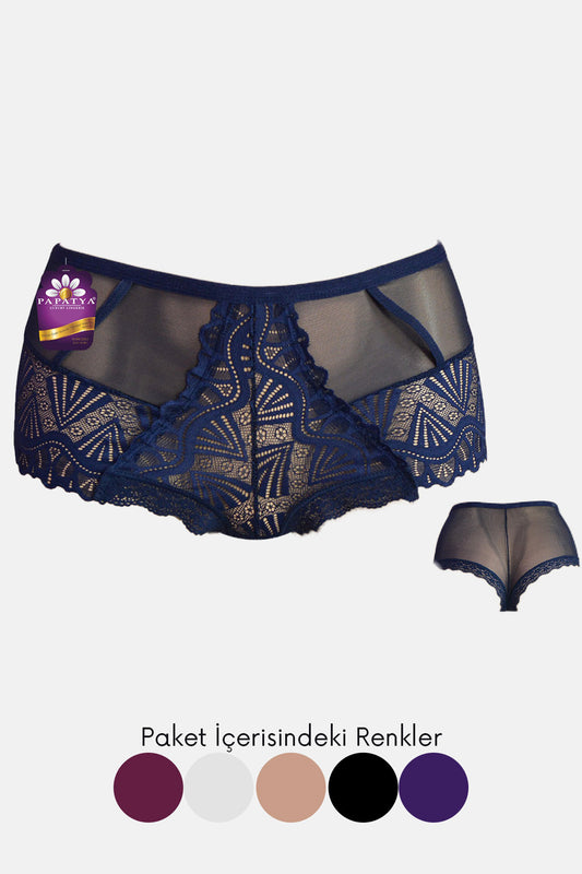 Papatya Kadın Boxer Dantelli