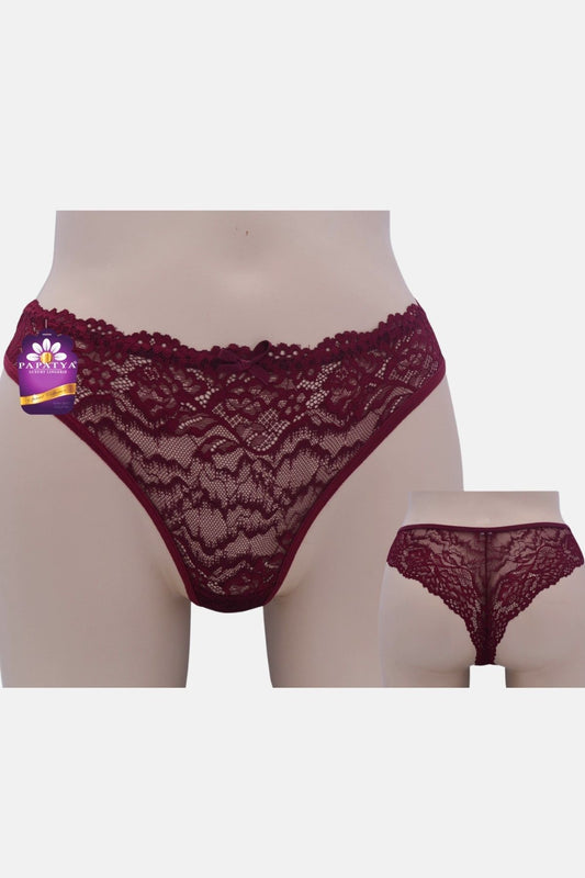 Papatya Kadın Tanga Külot Komple Dantel