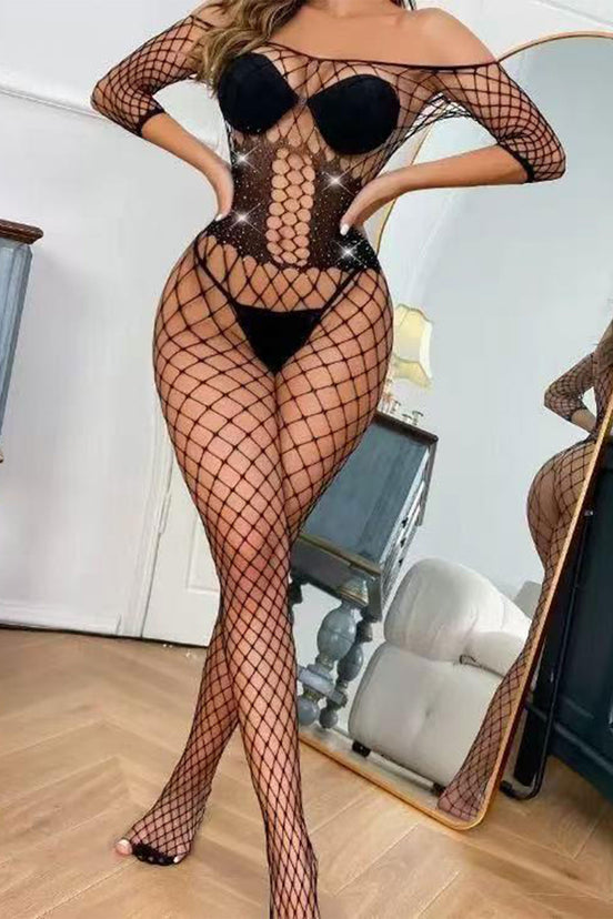 Passione Kadın Vücut Çorabı Taşlı