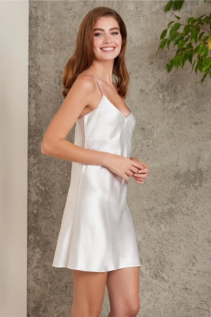 Piere Cardin Kadın Saten 4'lü Çeyizlik&Fantezi Pijama Takımı