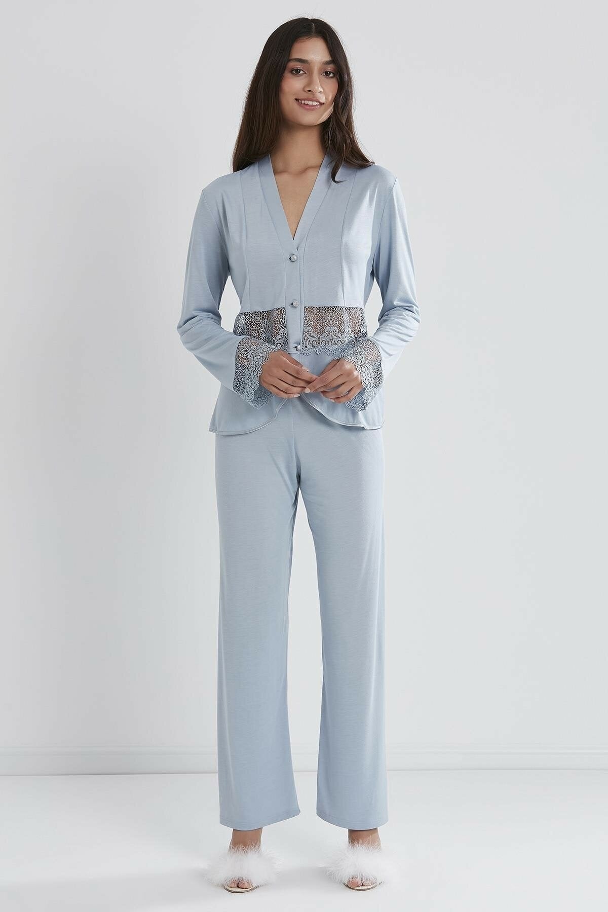 Pierre Cardin 6'lı Gecelik Çeyiz Seti Penye Kısa