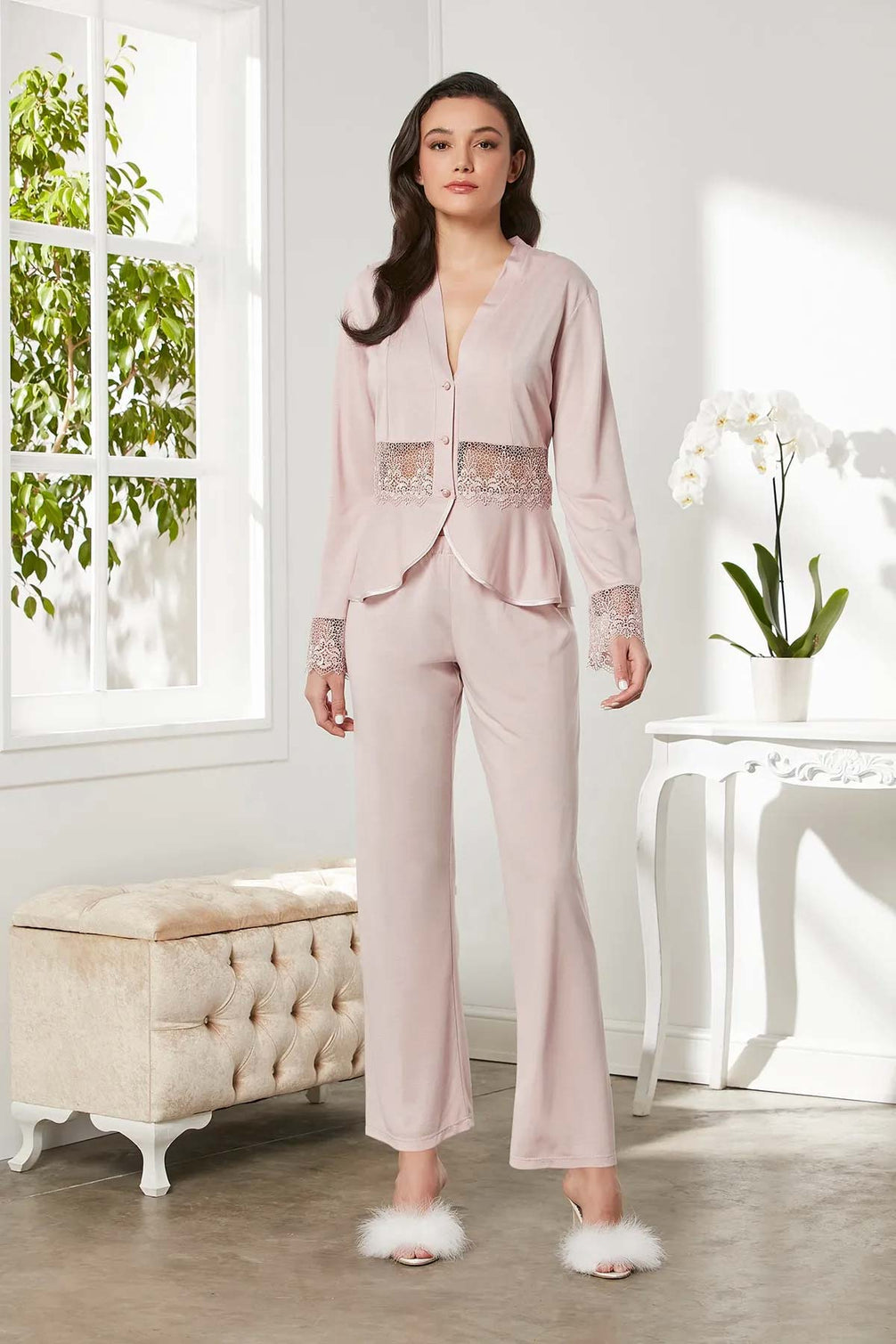 Pierre Cardin 6'lı Gecelik Çeyiz Seti Penye Kısa