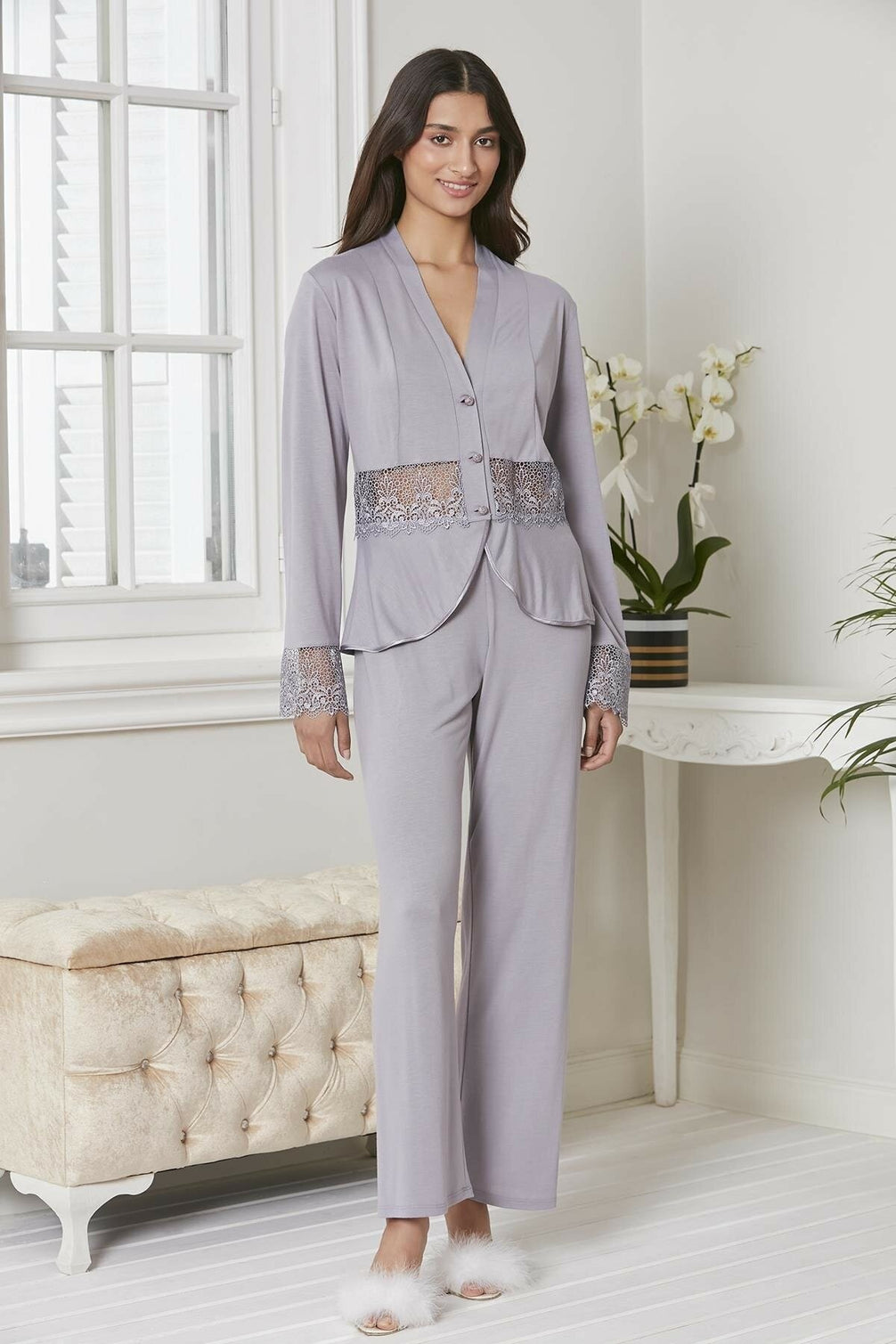 Pierre Cardin 6'lı Gecelik Çeyiz Seti Penye Kısa