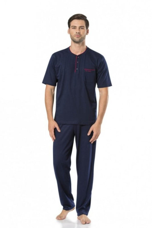 Pierre Cardin Erkek 3'lü Pijama Takımı 3 Düğmeli
