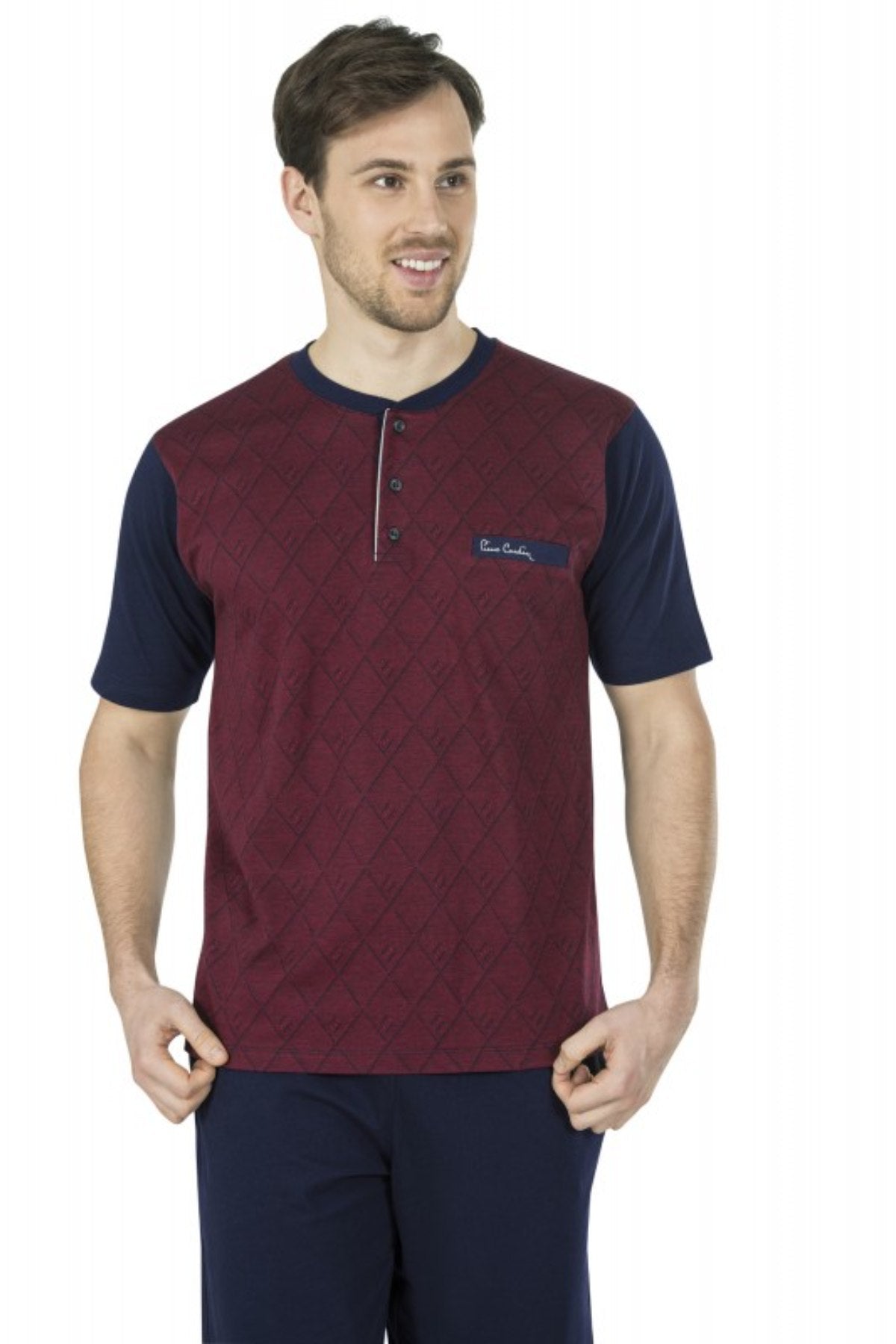 Pierre Cardin Erkek Çeyizlik 3'lü Pijama Takımı Jakarlı