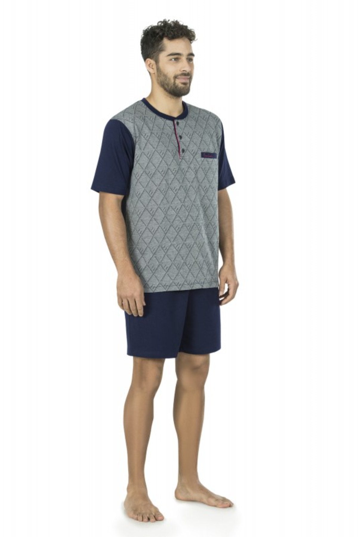 Pierre Cardin Erkek Çeyizlik 3'lü Pijama Takımı Jakarlı