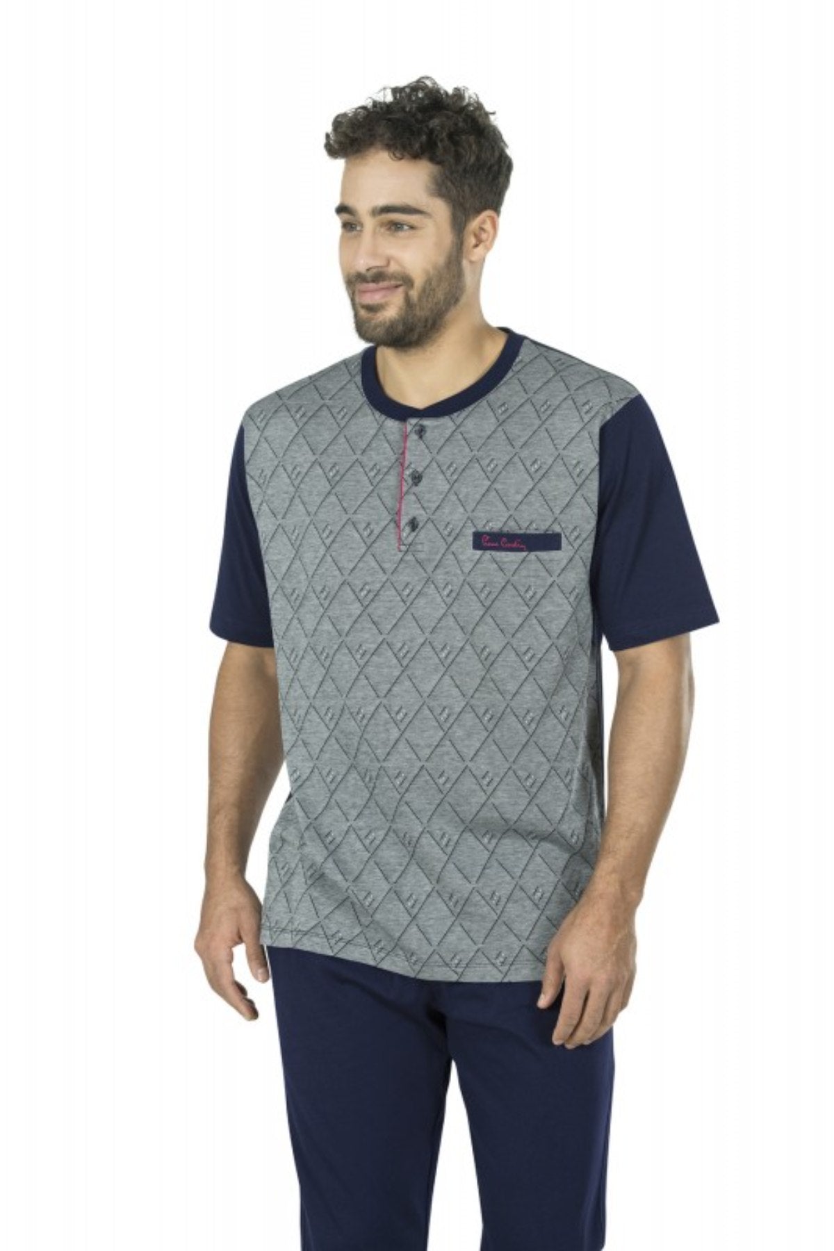 Pierre Cardin Erkek Çeyizlik 3'lü Pijama Takımı Jakarlı
