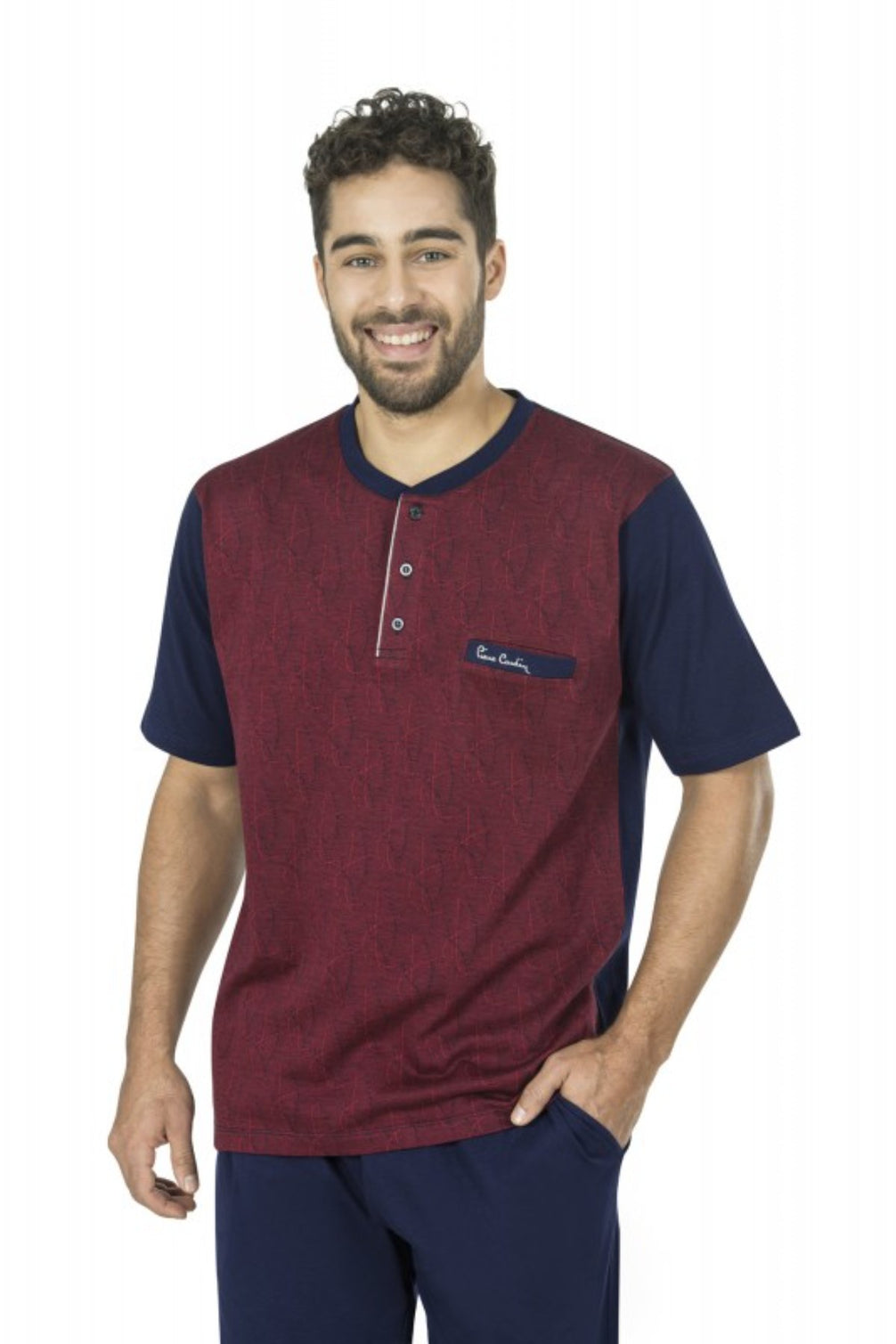 Pierre Cardin Erkek Çeyizlik 3'lü Pijama Takımı Jakarlı