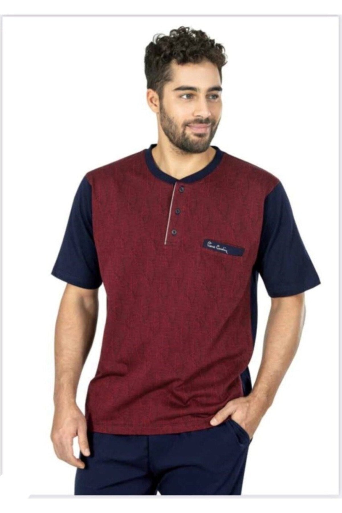 Pierre Cardin Erkek Çeyizlik 3'lü Pijama Takımı Jakarlı
