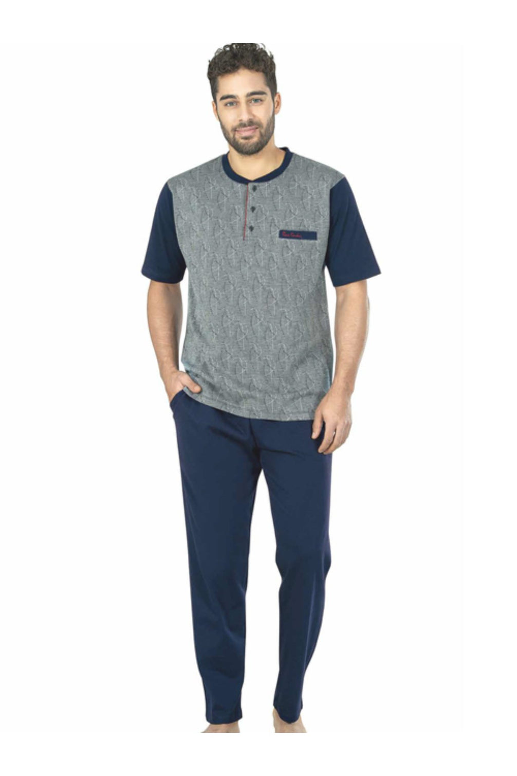 Pierre Cardin Erkek Çeyizlik 3'lü Pijama Takımı Jakarlı