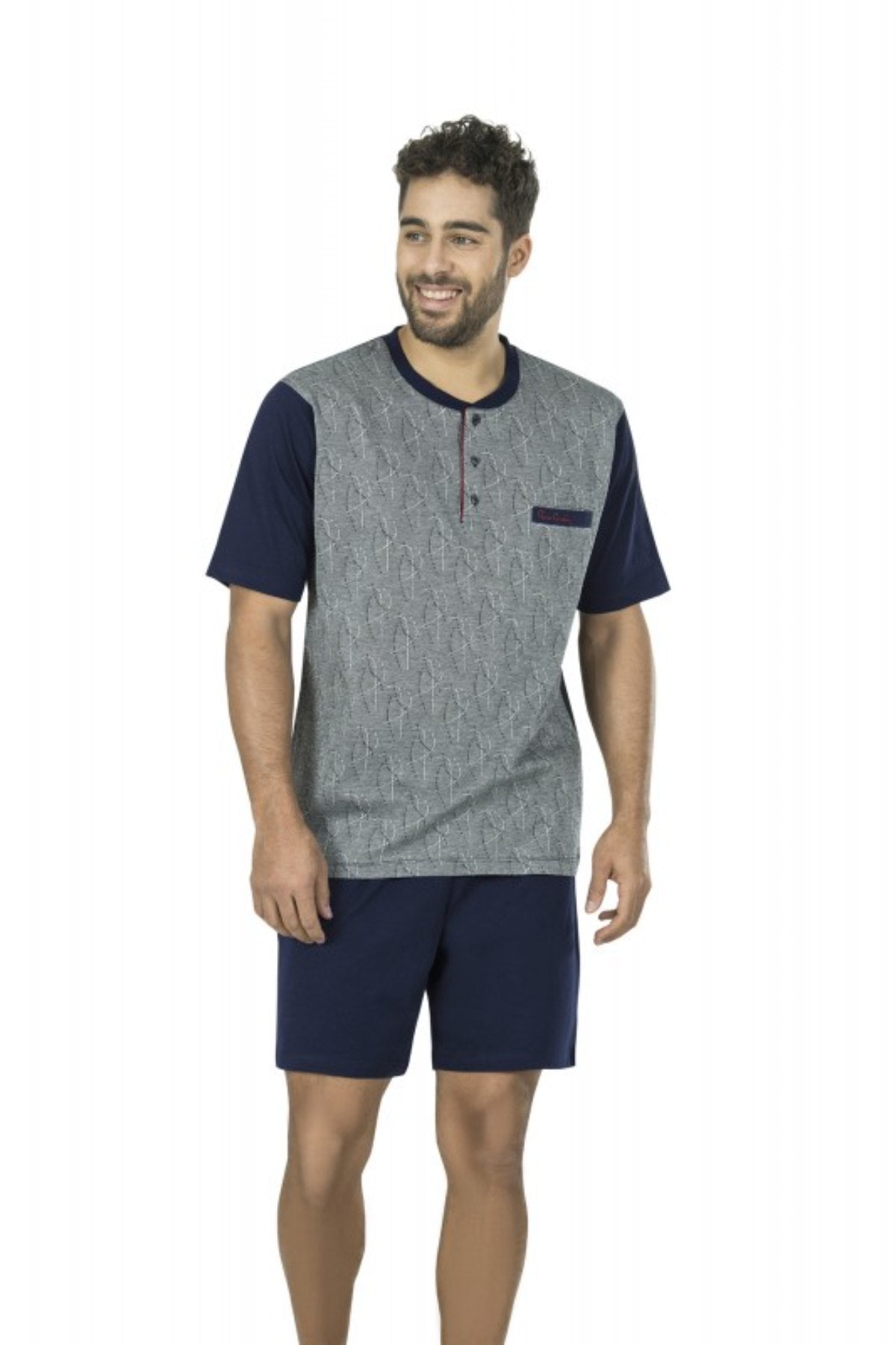 Pierre Cardin Erkek Çeyizlik 3'lü Pijama Takımı Jakarlı