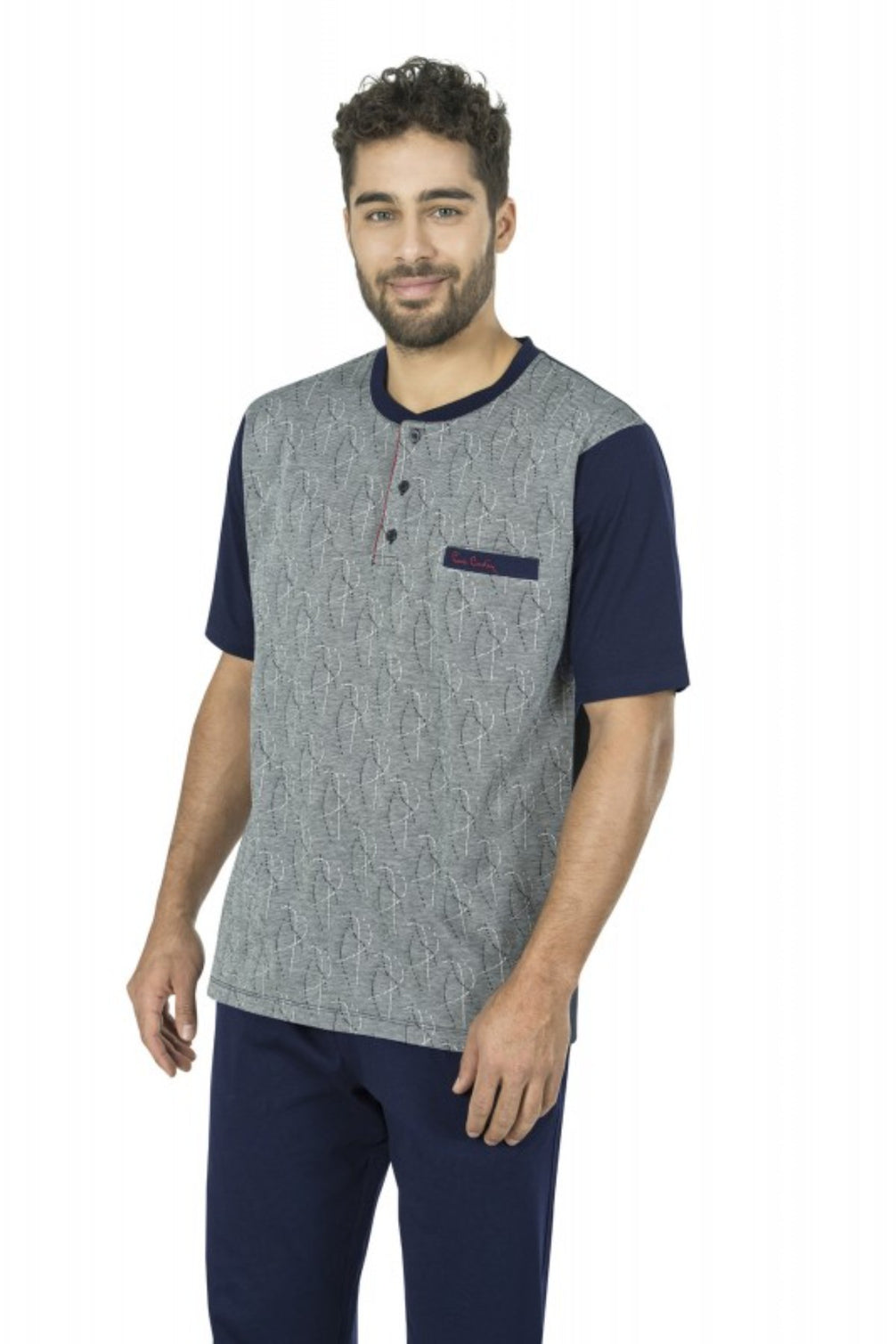 Pierre Cardin Erkek Çeyizlik 3'lü Pijama Takımı Jakarlı