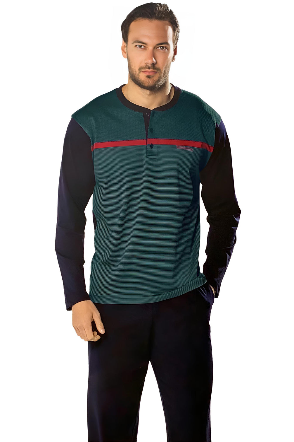 Pierre Cardin Erkek Fantezi 3'lü Pijama Takımı Jakarlı