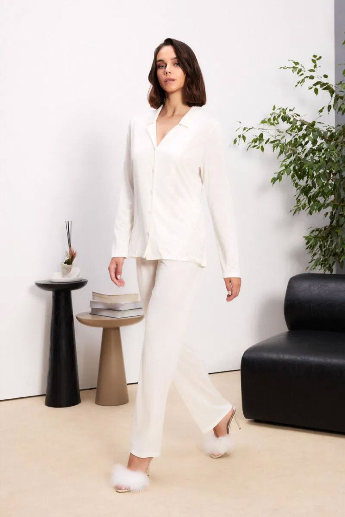 Pierre Cardin Kadın 6'lı Set Dantelli Penye Kısa