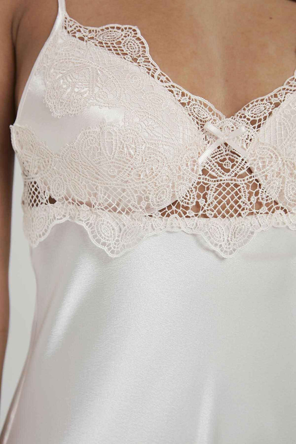 Pierre Cardin Kadın 6'lı Set Dantelli Saten Kısa
