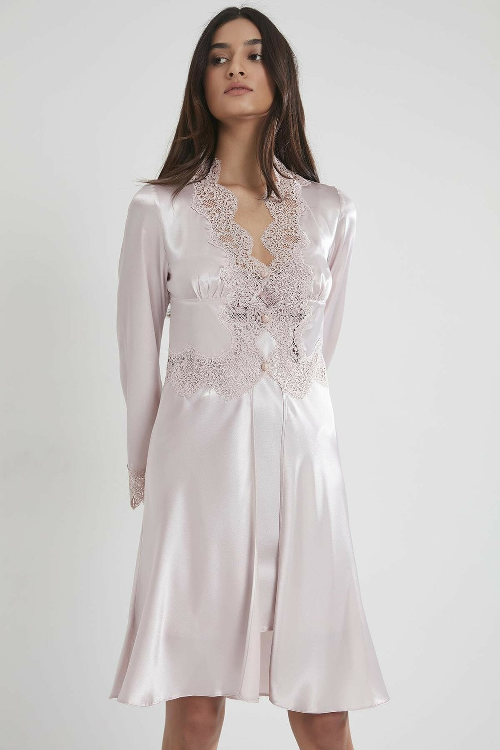 Pierre Cardin Kadın 6'lı Set Dantelli Saten Kısa