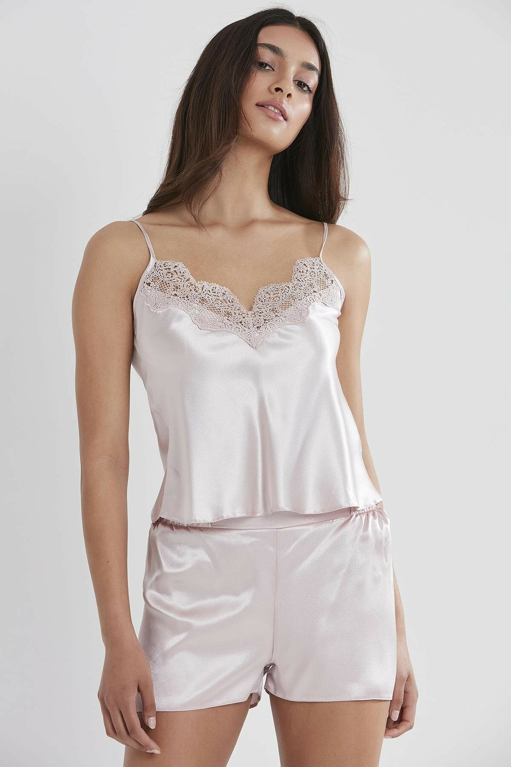 Pierre Cardin Kadın 6'lı Set Dantelli Saten Kısa
