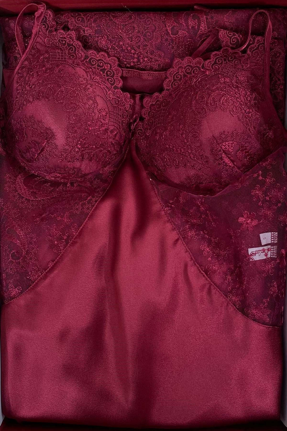 Pierre Cardin Kadın 6'lı Set Kaplı Güpürlü Saten Kısa