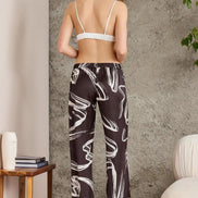 Pierre Cardin Kadın Boydan Düğmeli Saten Pijama Takımı