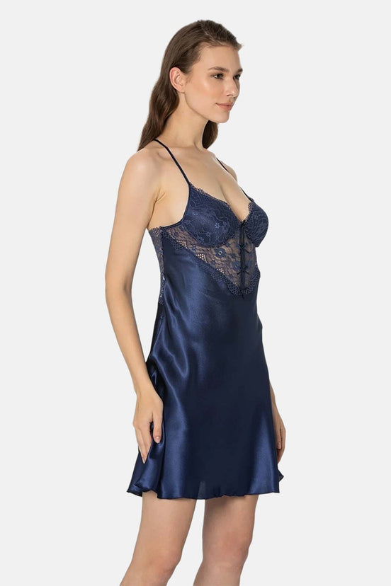 Pierre Cardin Kadın Fantezi Gecelik Kalpli Saten