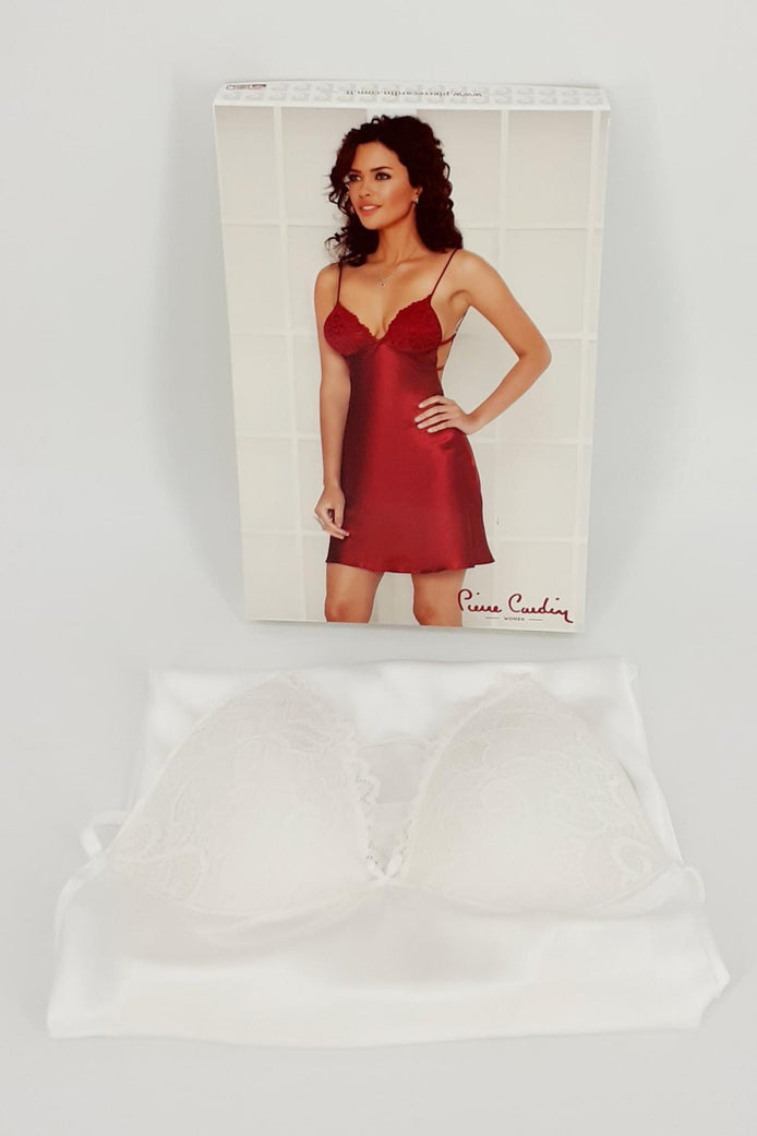 Pierre Cardin Kadın Fantezi Gecelik Saten Güpürlü