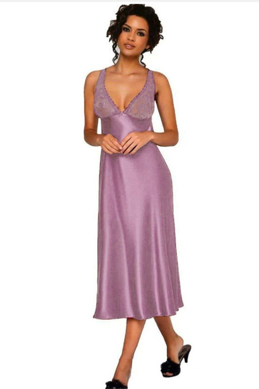 Pierre Cardin Kadın Fantezi Gecelik Uzun Dantelli Saten