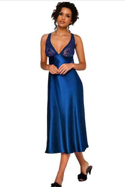 Pierre Cardin Kadın Fantezi Gecelik Uzun Dantelli Saten