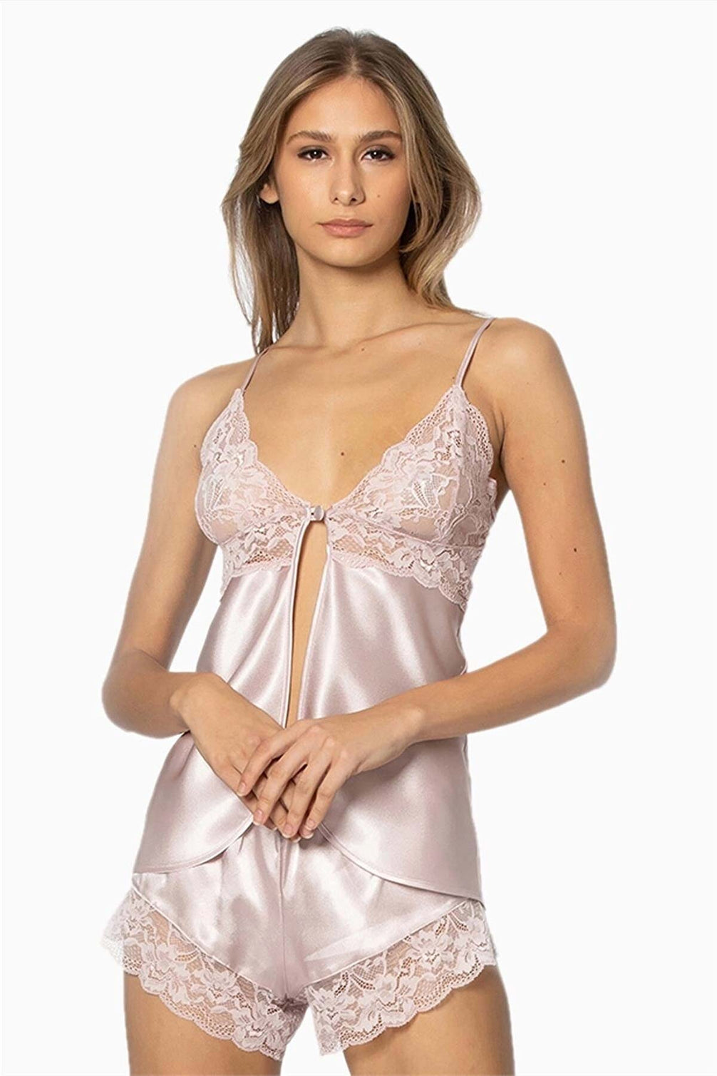 Pierre Cardin Kadın Fantezi Şortlu Takım Dantelli Saten