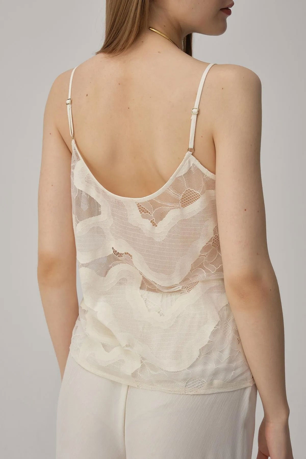 Pierre Cardin Kadın Gömlek Yaka 3'lü Pijama Takımı Transparan İp Askılı