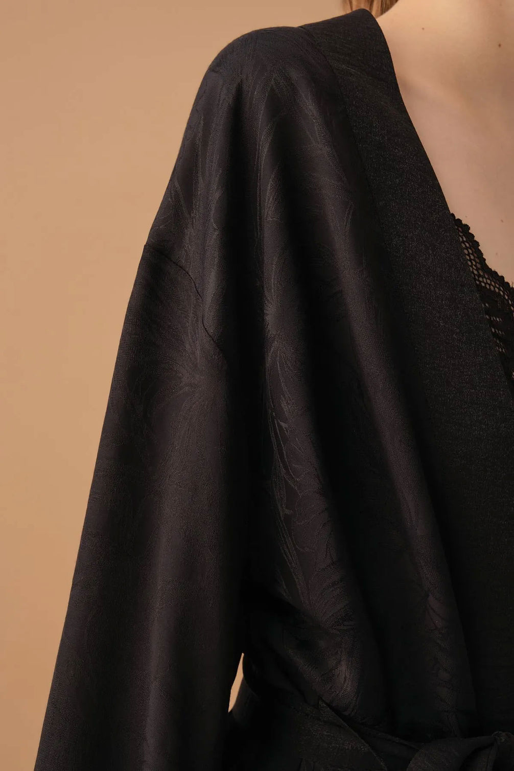 Pierre Cardin Kadın İpek Saten 6'lı Set Kısa Büstiyerli Dantelli
