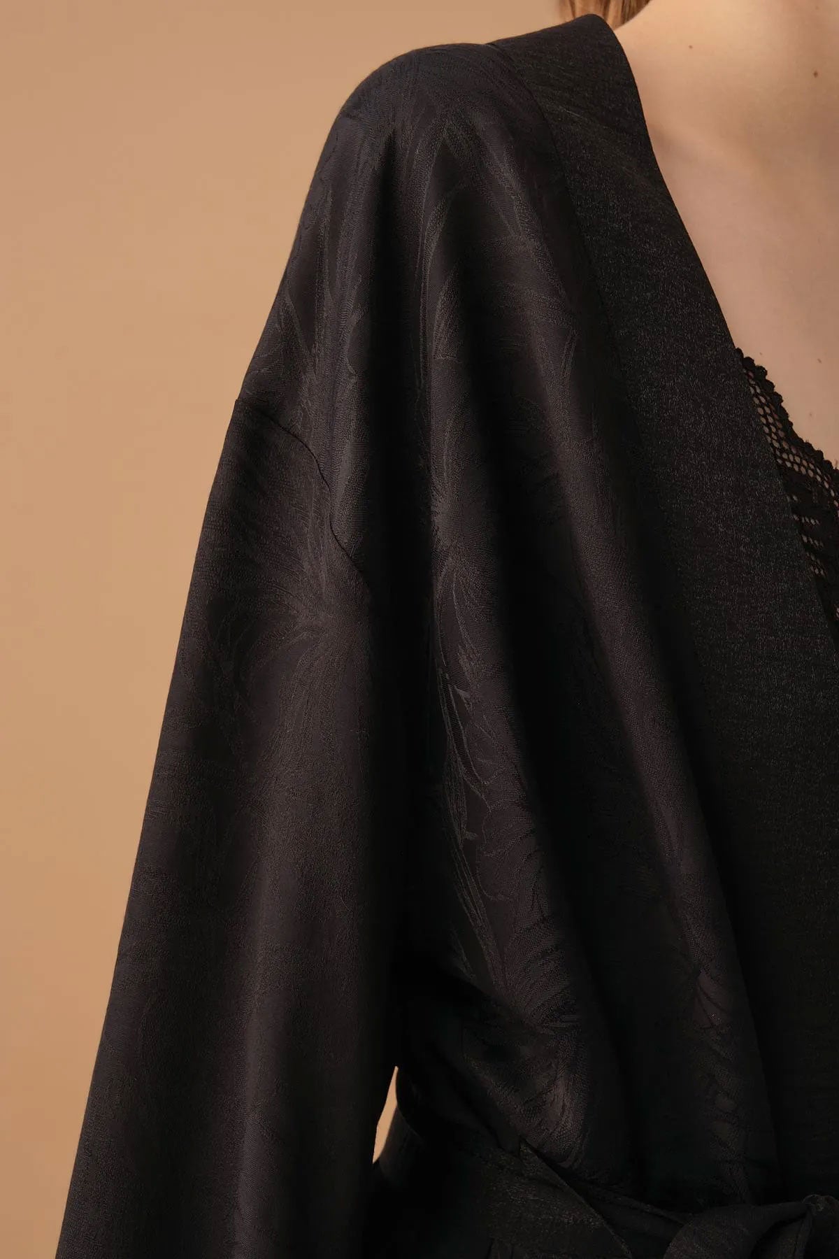 Pierre Cardin Kadın İpek Saten 6'lı Set Kısa Büstiyerli Dantelli