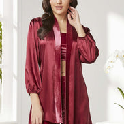 Pierre Cardin Kadın Kadife 3lü Çeyizlik Pijama Takımı