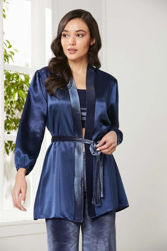 Pierre Cardin Kadın Kadife 3lü Çeyizlik Pijama Takımı