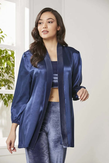 Pierre Cardin Kadın Kadife 3lü Çeyizlik Pijama Takımı