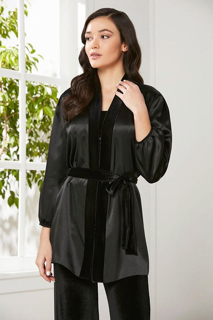 Pierre Cardin Kadın Kadife 3lü Çeyizlik Pijama Takımı