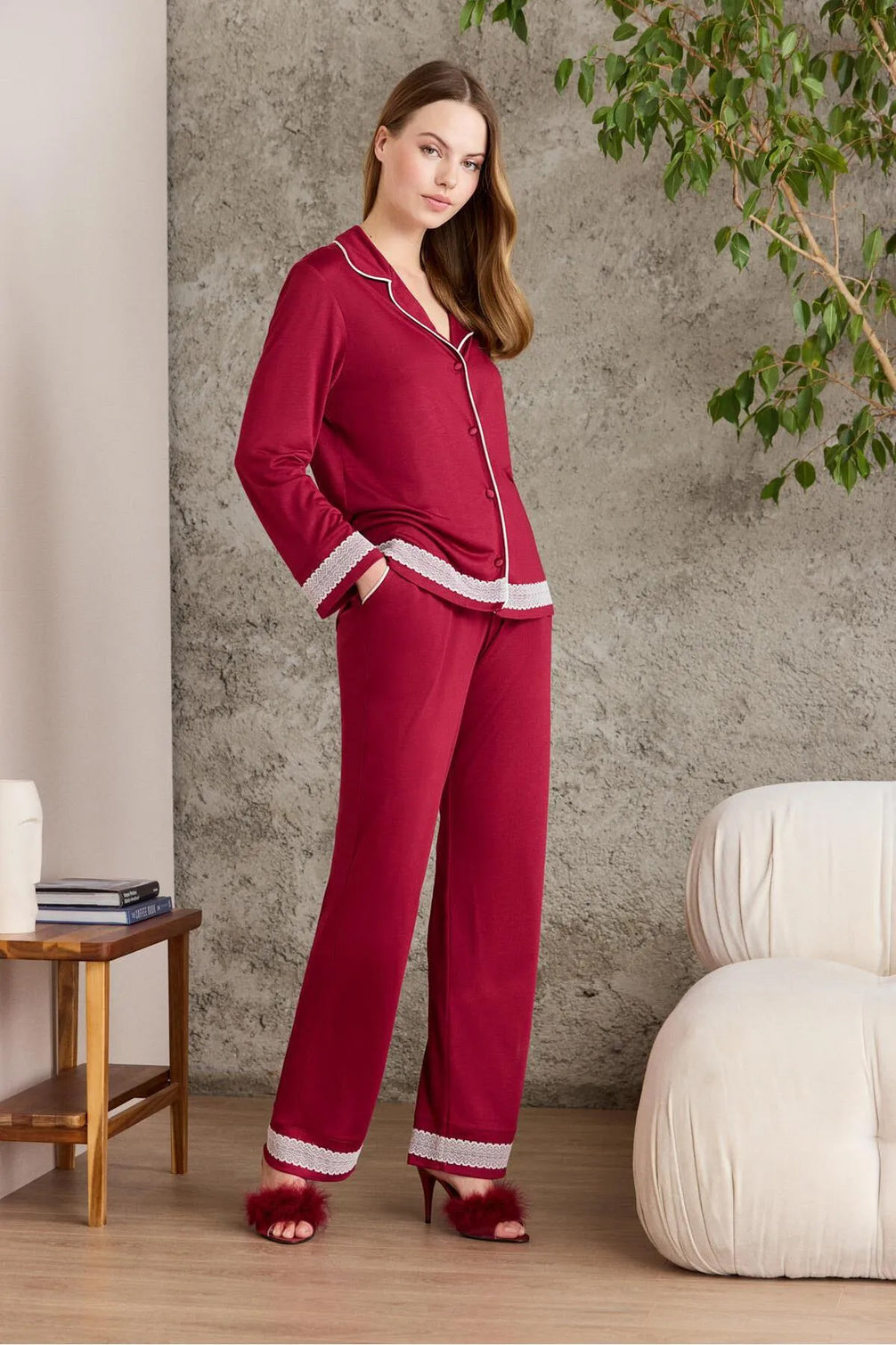Pierre Cardin Kadın Penye Pijama Takımı