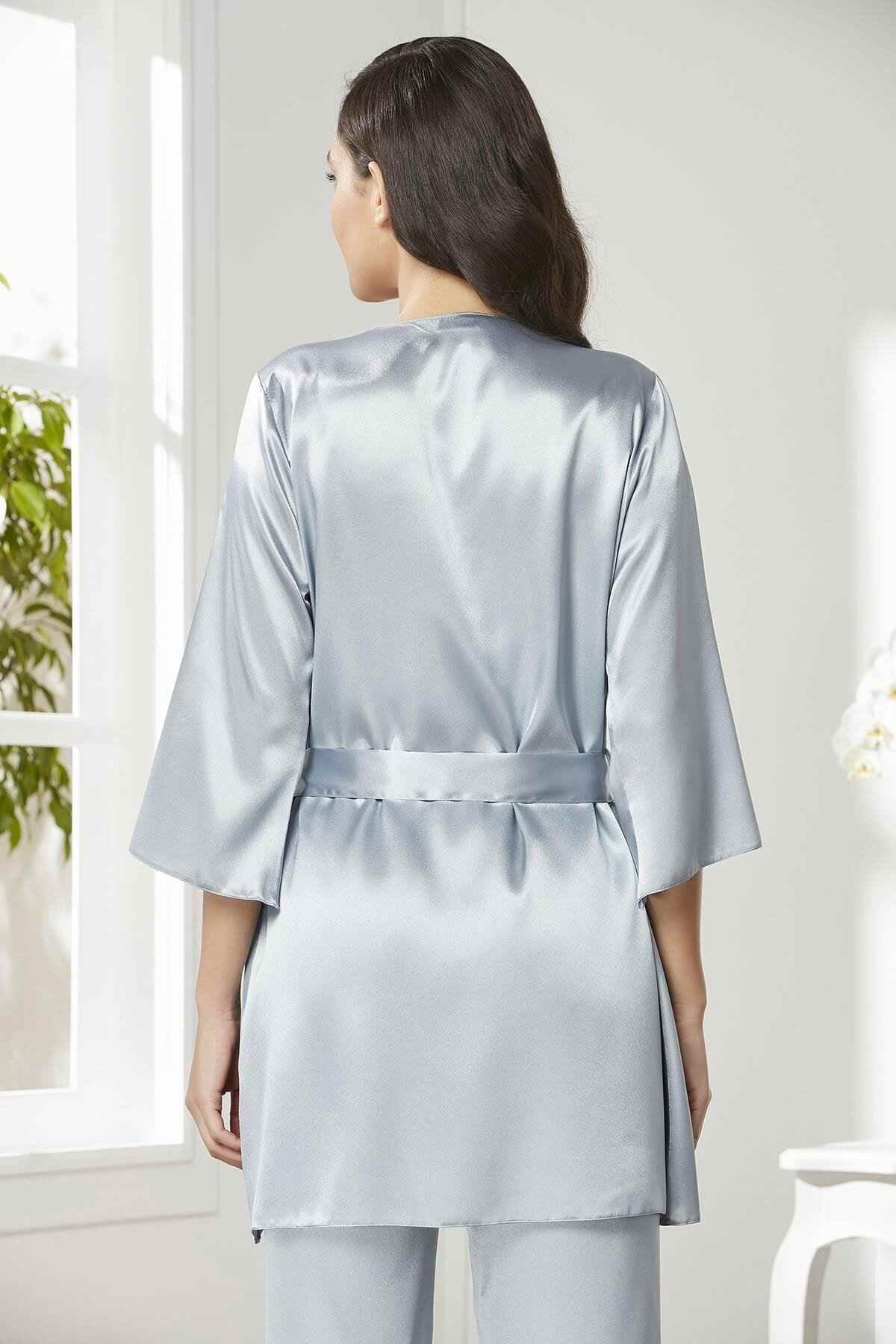 Pierre Cardin Kadın Pijama Takımı 3'lü Saten