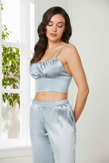 Pierre Cardin Kadın Pijama Takımı 3'lü Saten