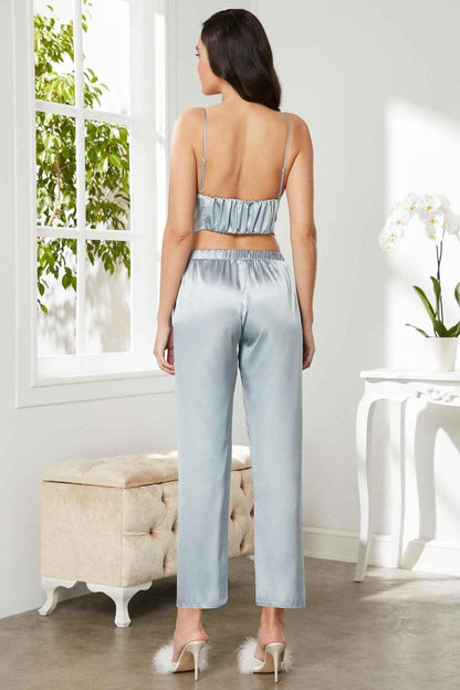 Pierre Cardin Kadın Pijama Takımı 3'lü Saten