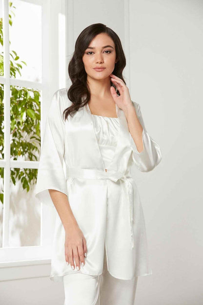 Pierre Cardin Kadın Pijama Takımı 3'lü Saten