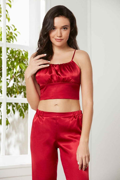 Pierre Cardin Kadın Pijama Takımı 3'lü Saten