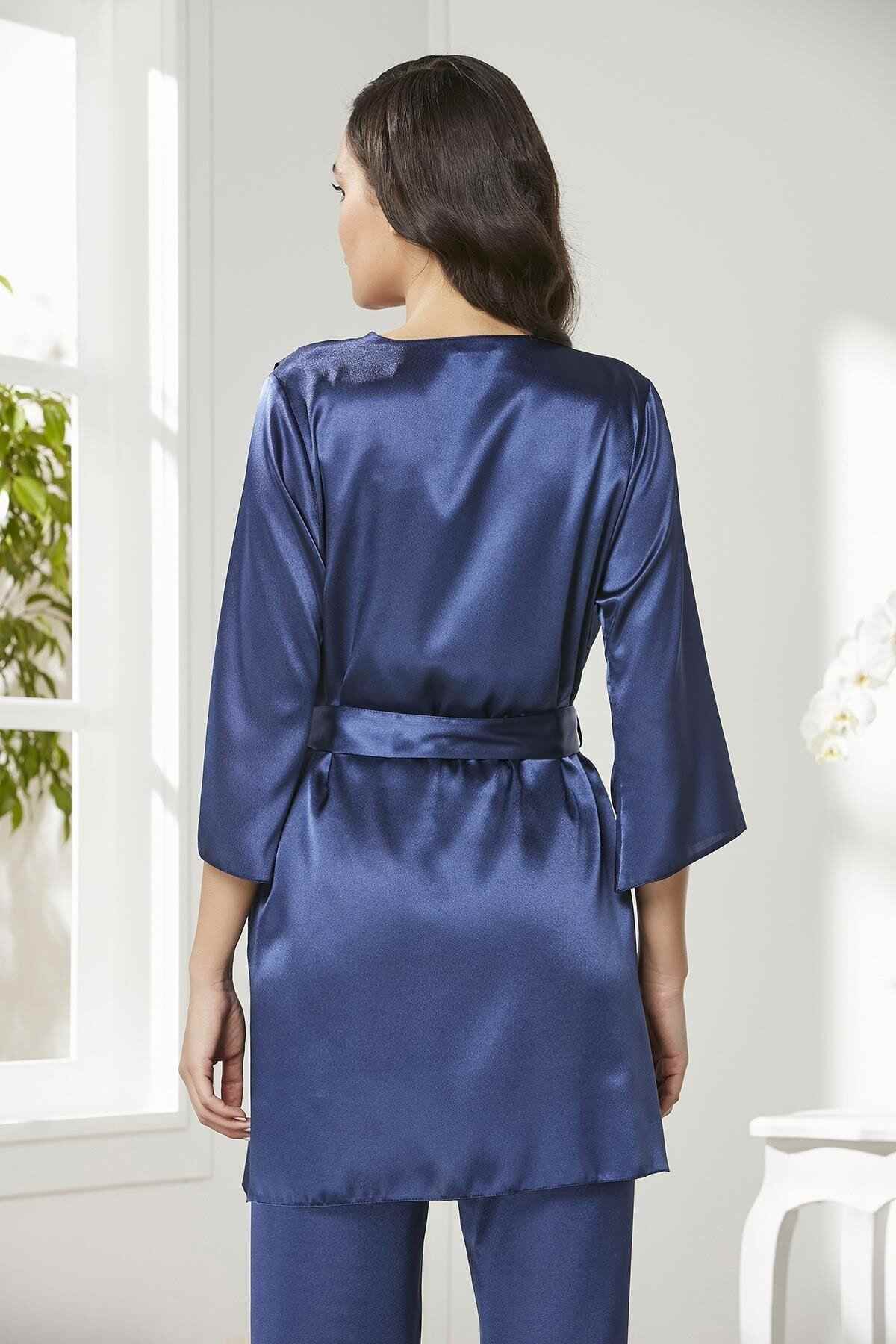 Pierre Cardin Kadın Pijama Takımı 3'lü Saten